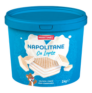 Producere Napolitane Martinel cu lapte, family pack